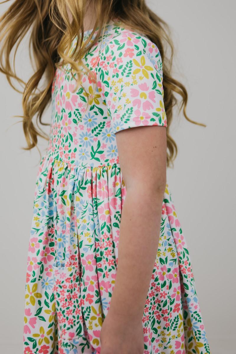 Daffodils S/S Pocket Twirl Dress by Mila & Rose ®