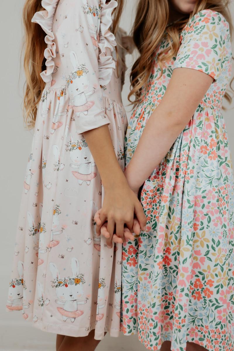 Daffodils S/S Pocket Twirl Dress by Mila & Rose ®
