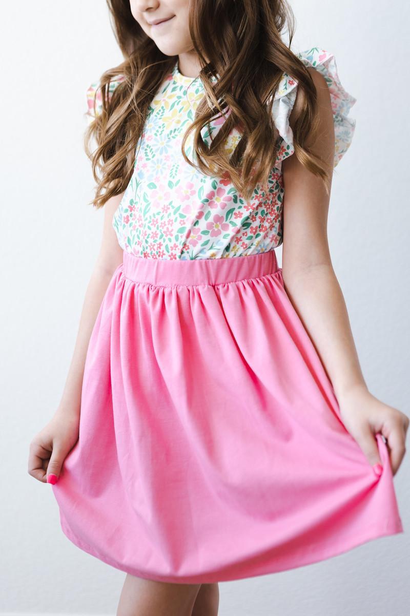 Daffodils S/S Ruffle Tee by Mila & Rose ®