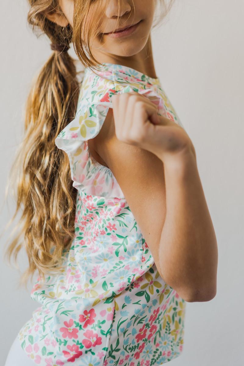Daffodils S/S Ruffle Tee by Mila & Rose ®