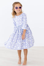 Dainty Daisies 3/4 Sleeve Pocket Twirl Dress by Mila & Rose ®