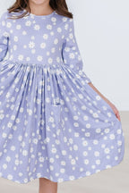 Dainty Daisies 3/4 Sleeve Pocket Twirl Dress by Mila & Rose ®