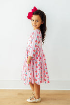 Daisy Chain 3/4 Sleeve Pocket Twirl Dress by Mila & Rose ®