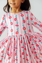 Daisy Chain 3/4 Sleeve Pocket Twirl Dress by Mila & Rose ®