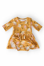 Dandelions in Fall 3/4 Sleeve Twirl Bodysuit by Mila & Rose ®