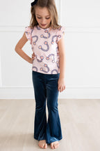 Denim Blue Velvet Bells by Mila & Rose ®