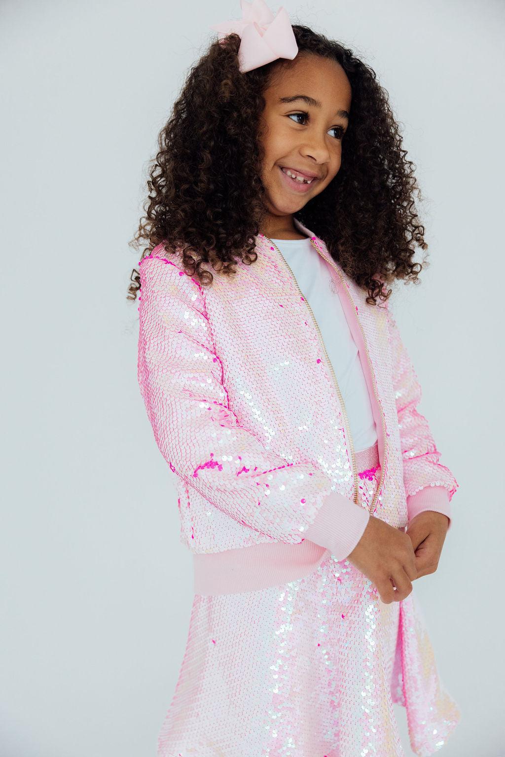 Diva Pink Flip Sequin Jacket by Mila & Rose ®