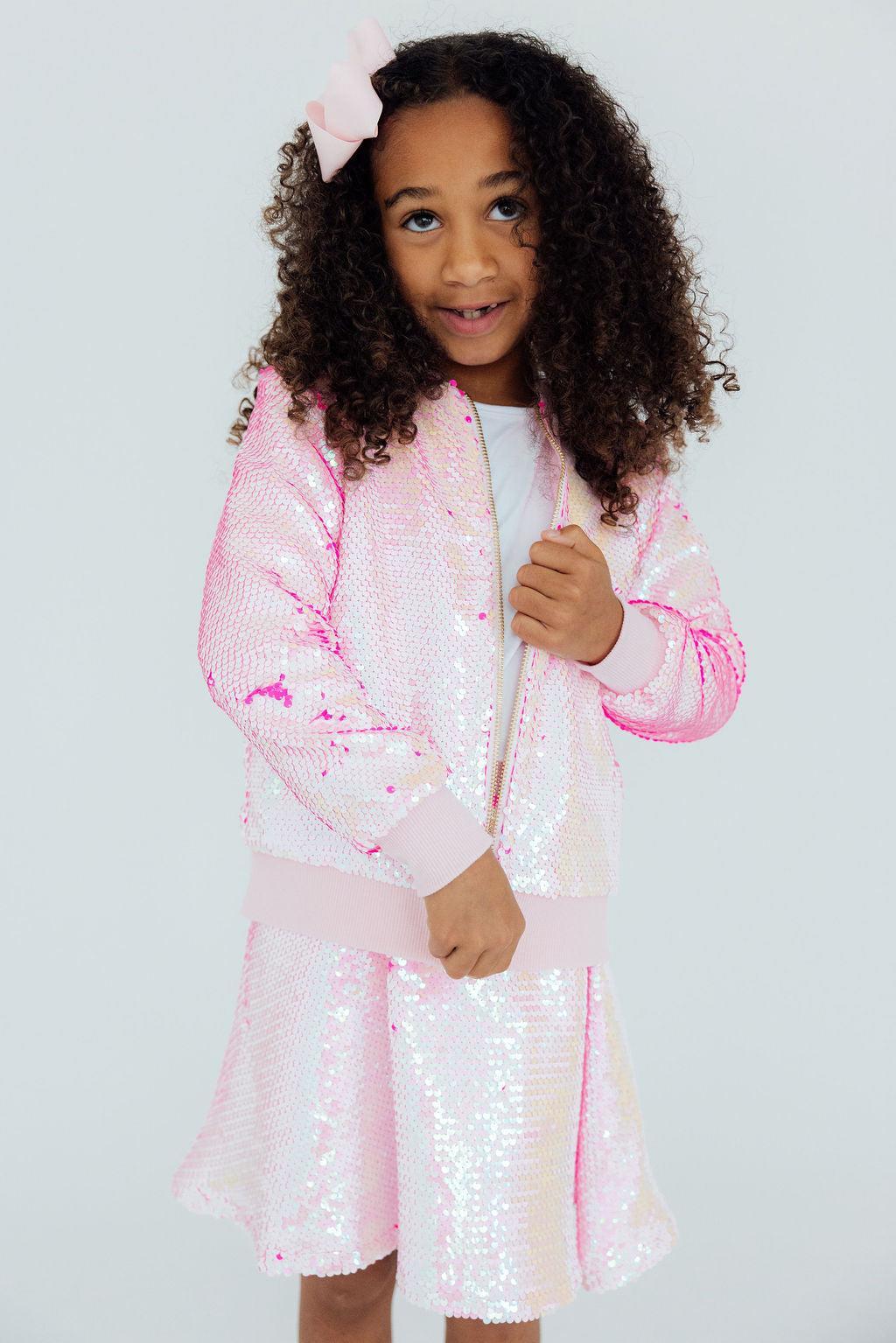 Diva Pink Flip Sequin Jacket by Mila & Rose ®
