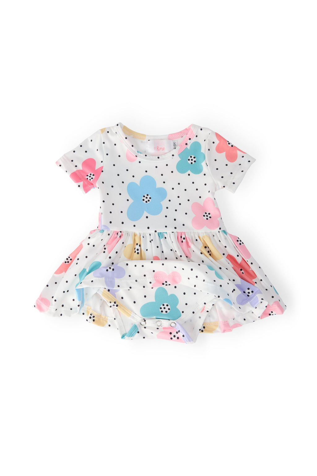 Dots & Daisies S/S Twirl Bodysuit by Mila & Rose ®