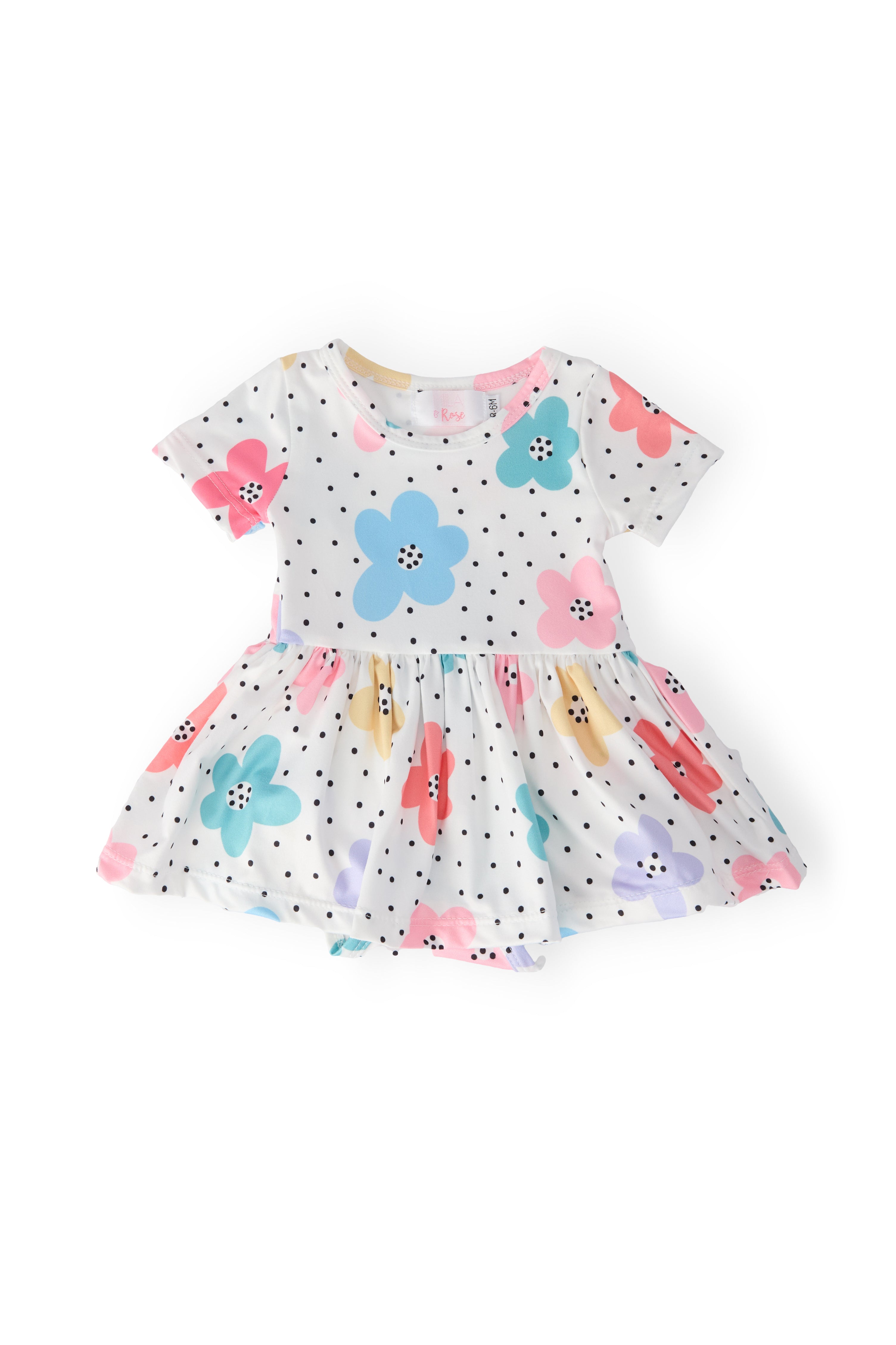 Dots & Daisies S/S Twirl Bodysuit by Mila & Rose ®