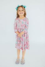 Dream Big Little One 3/4 Pocket Twirl Dress by Mila & Rose ®