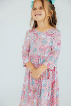 Dream Big Little One 3/4 Pocket Twirl Dress by Mila & Rose ®
