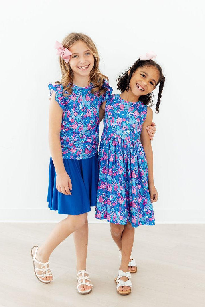 Dreaming Daisies S/S Ruffle Tee by Mila & Rose ®