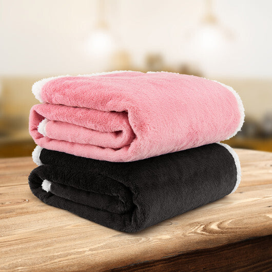 Electric Heated Blanket Throw with 10 Heat Settings-Pink by LuxuryLifeWay Online Store