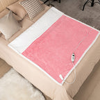 Electric Heated Blanket Throw with 10 Heat Settings-Pink by LuxuryLifeWay Online Store