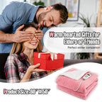 Electric Heated Blanket Throw with 10 Heat Settings-Pink by LuxuryLifeWay Online Store