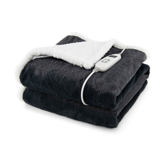 Electric Heated Blanket Throw with 10 Heat Settings-Pink by LuxuryLifeWay Online Store