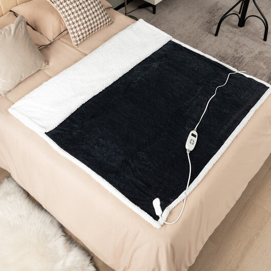 Electric Heated Blanket Throw with 10 Heat Settings-Pink by LuxuryLifeWay Online Store