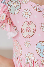 Easter Egg Hunt Flutter Sleeve Twirl Dress by Mila & Rose ®