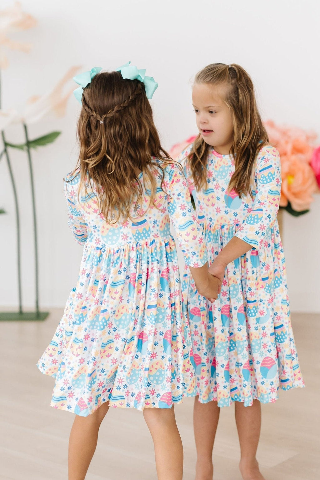 Egg-cellent 3/4 Sleeve Pocket Twirl Dress by Mila & Rose ®