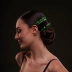 Elegant Green Crystal 2-Piece Hair Comb Set by Bridal Port