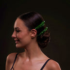 Elegant Green Crystal 2-Piece Hair Comb Set by Bridal Port