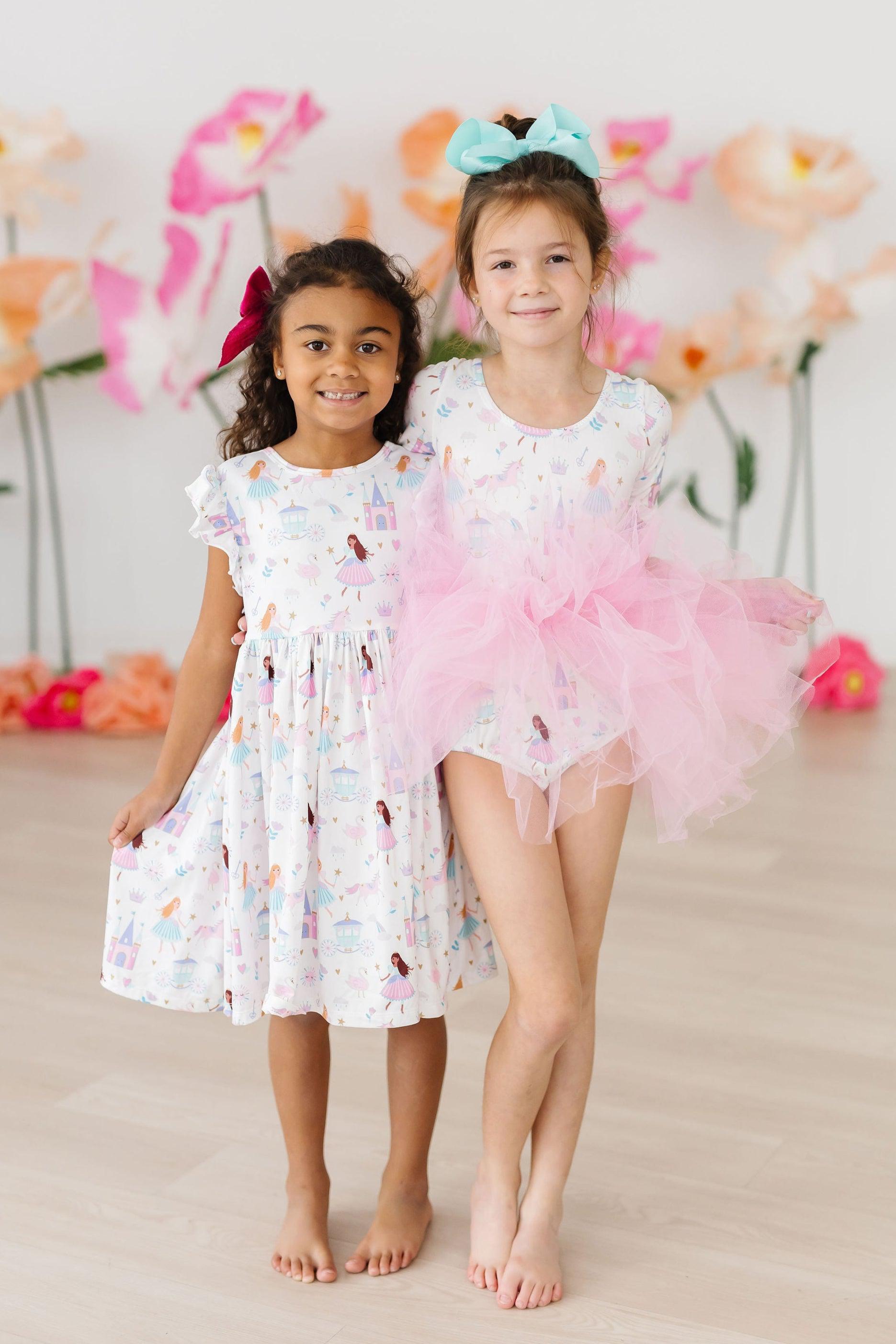 Fairy Princess 3/4 Sleeve Tutu Leotard by Mila & Rose ®