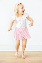 Fancy Florals S/S Twirl Leotard by Mila & Rose ®