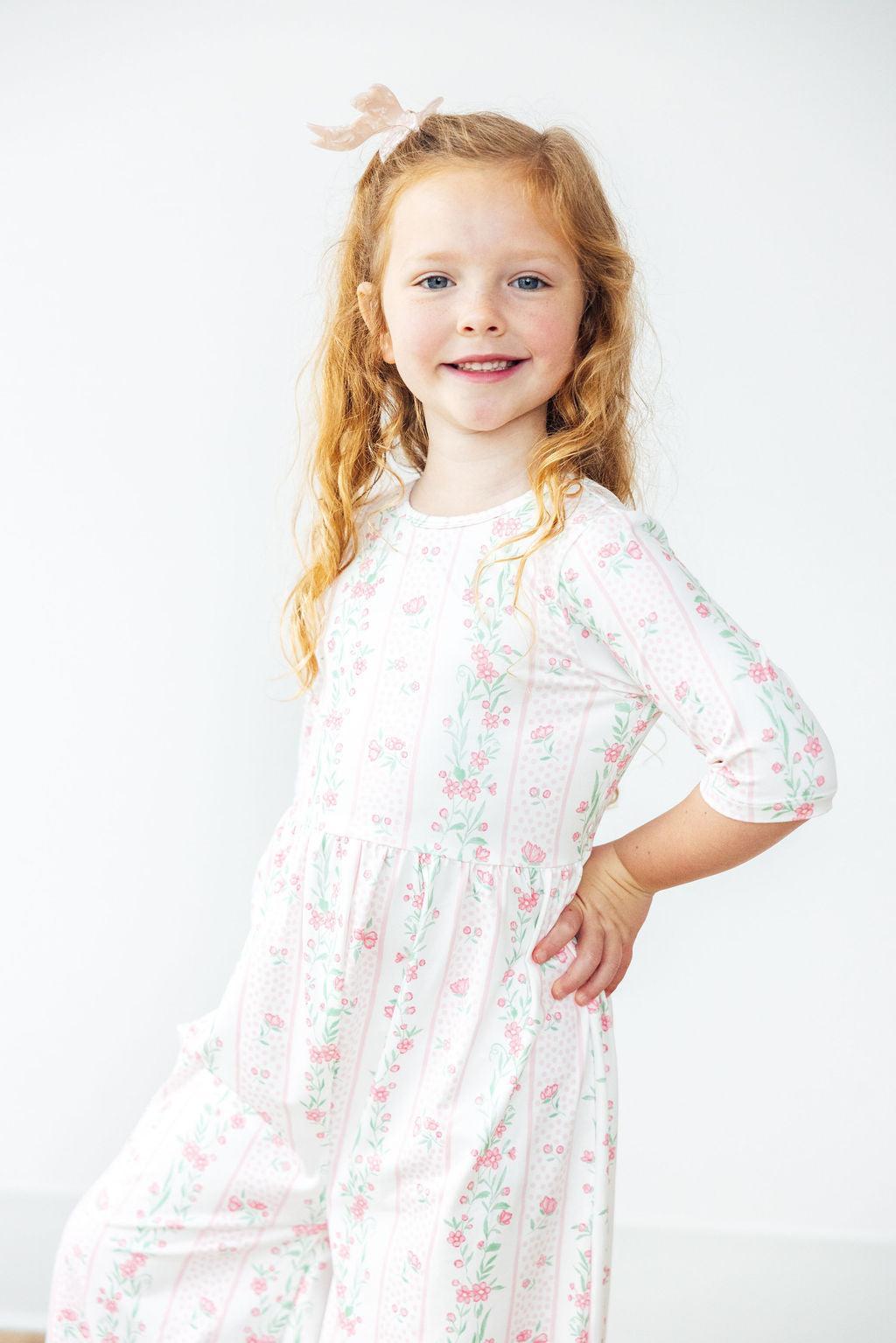 Fancy Florals Wide Leg Jumpsuit by Mila & Rose ®