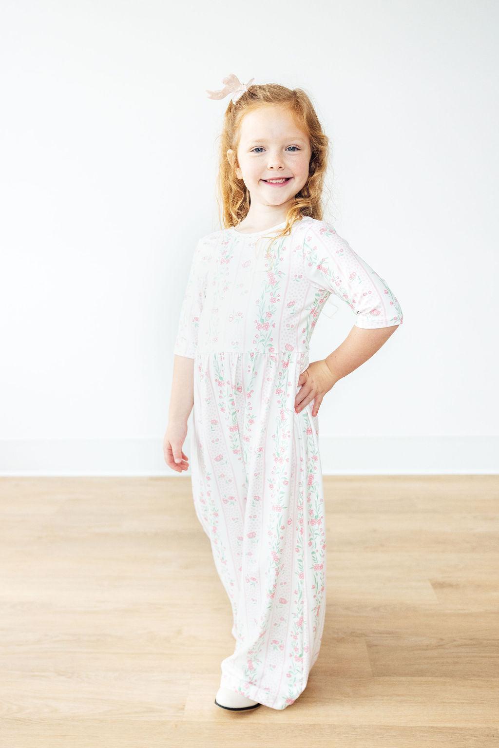 Fancy Florals Wide Leg Jumpsuit by Mila & Rose ®