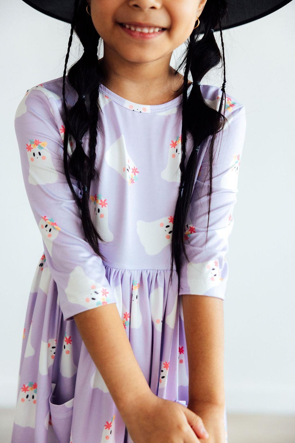 Feeling Fa-boo-lous 3/4 Sleeve Pocket Twirl Dress by Mila & Rose ®