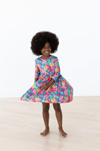 SALE Feeling Floral 3/4 Sleeve Pocket Twirl Dress by Mila & Rose ®