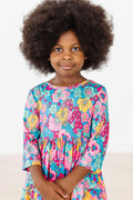 SALE Feeling Floral 3/4 Sleeve Pocket Twirl Dress by Mila & Rose ®