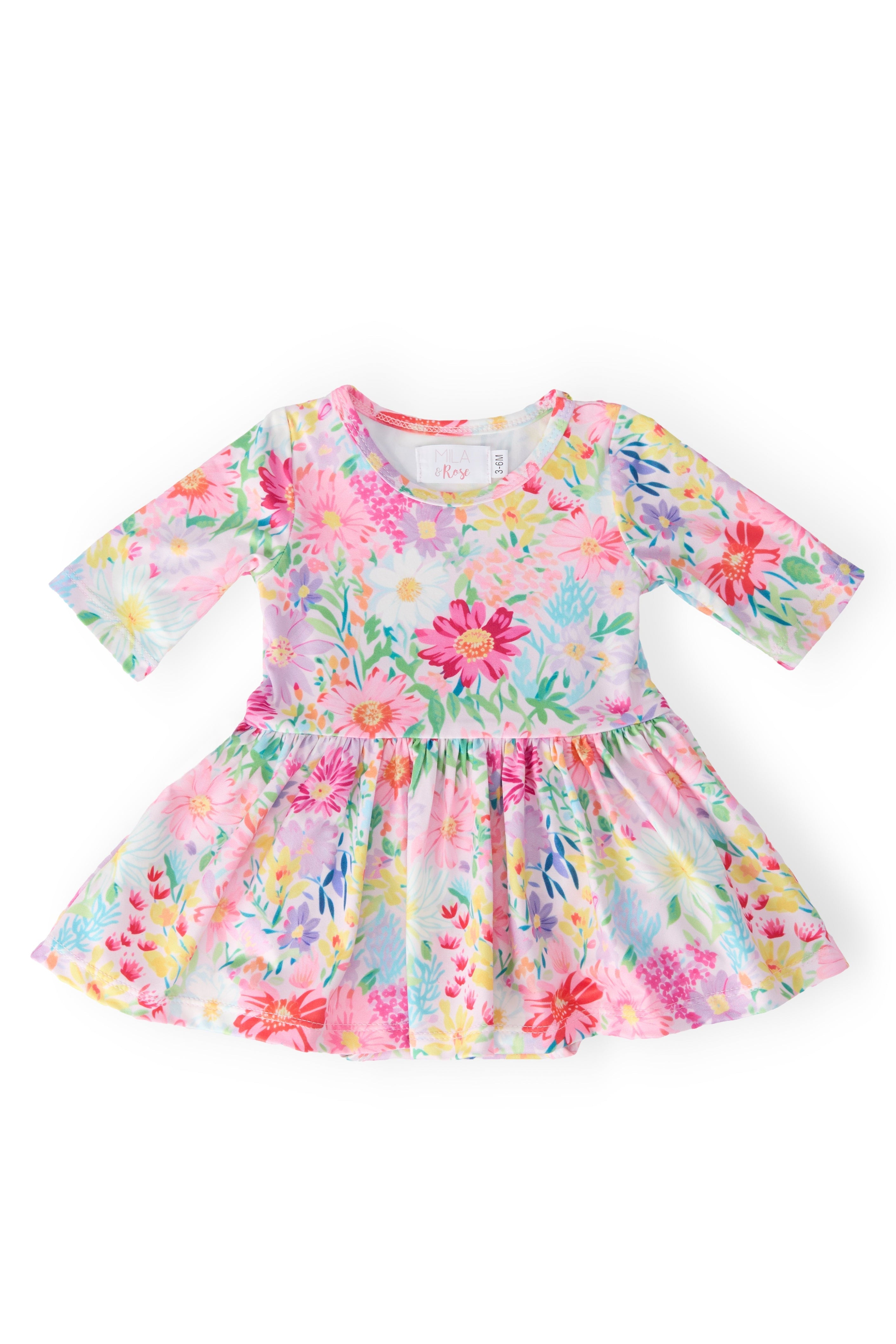 Field of Flowers 3/4 Twirl Bodysuit by Mila & Rose ®