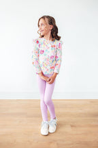 Field of Flowers L/S Ruffle Tee by Mila & Rose ®