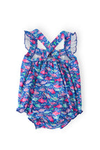 Fish in the Sea Ruffle Cross Back Romper by Mila & Rose ®