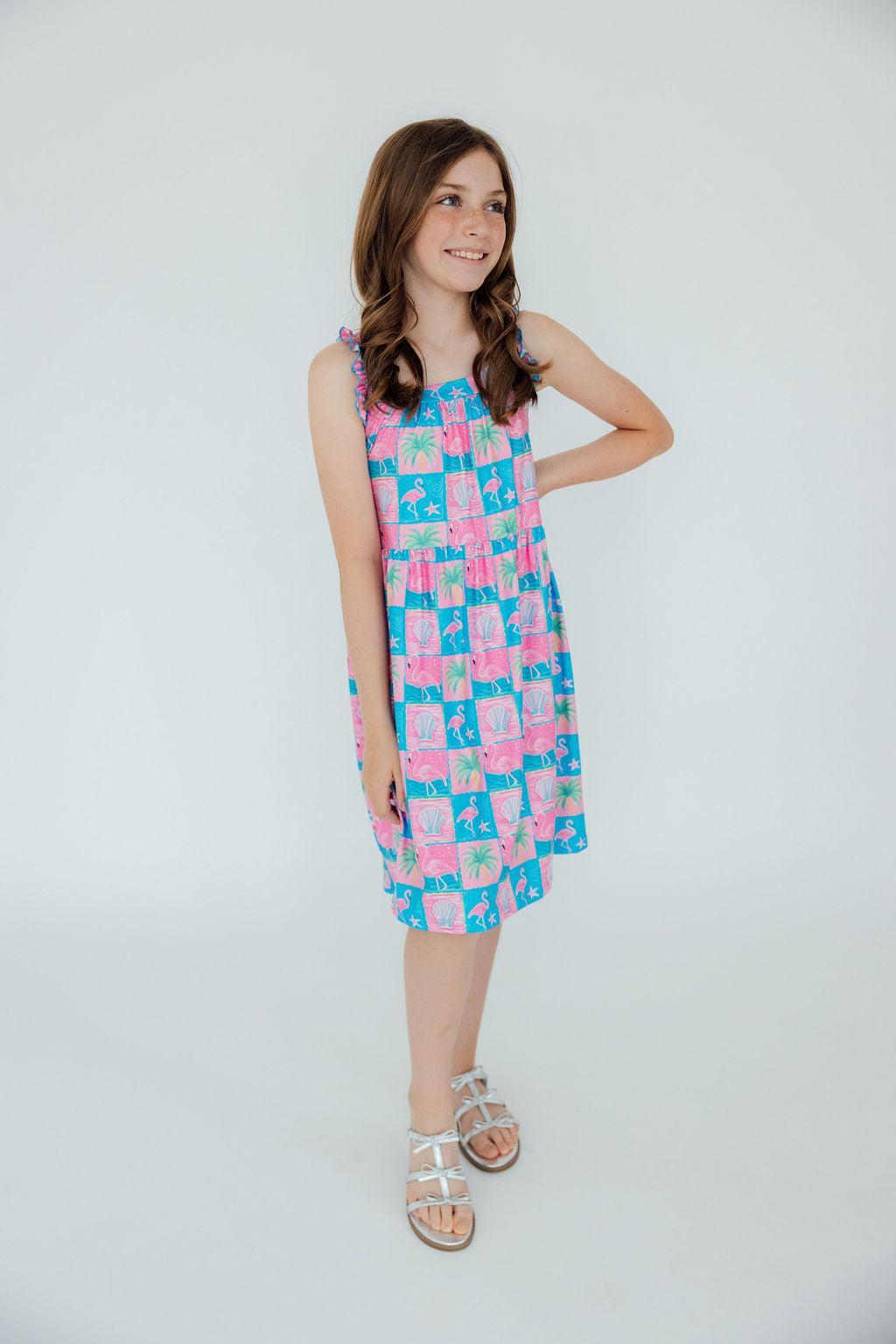 Flock Star Ruffle Cross Back Dress by Mila & Rose ®