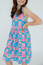 Flock Star Ruffle Cross Back Dress by Mila & Rose ®