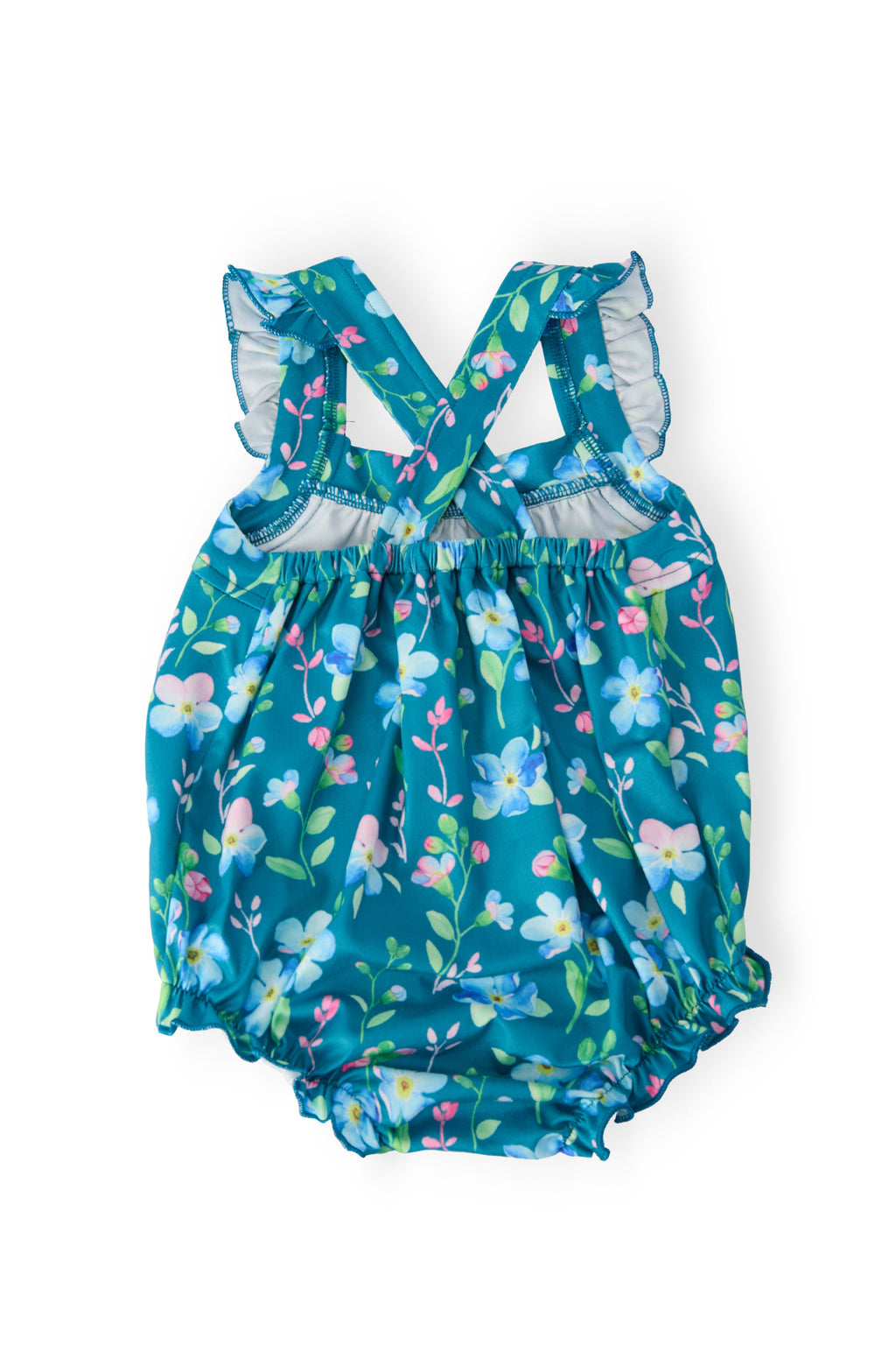Floral Breeze Ruffle Cross Back Romper by Mila & Rose ®