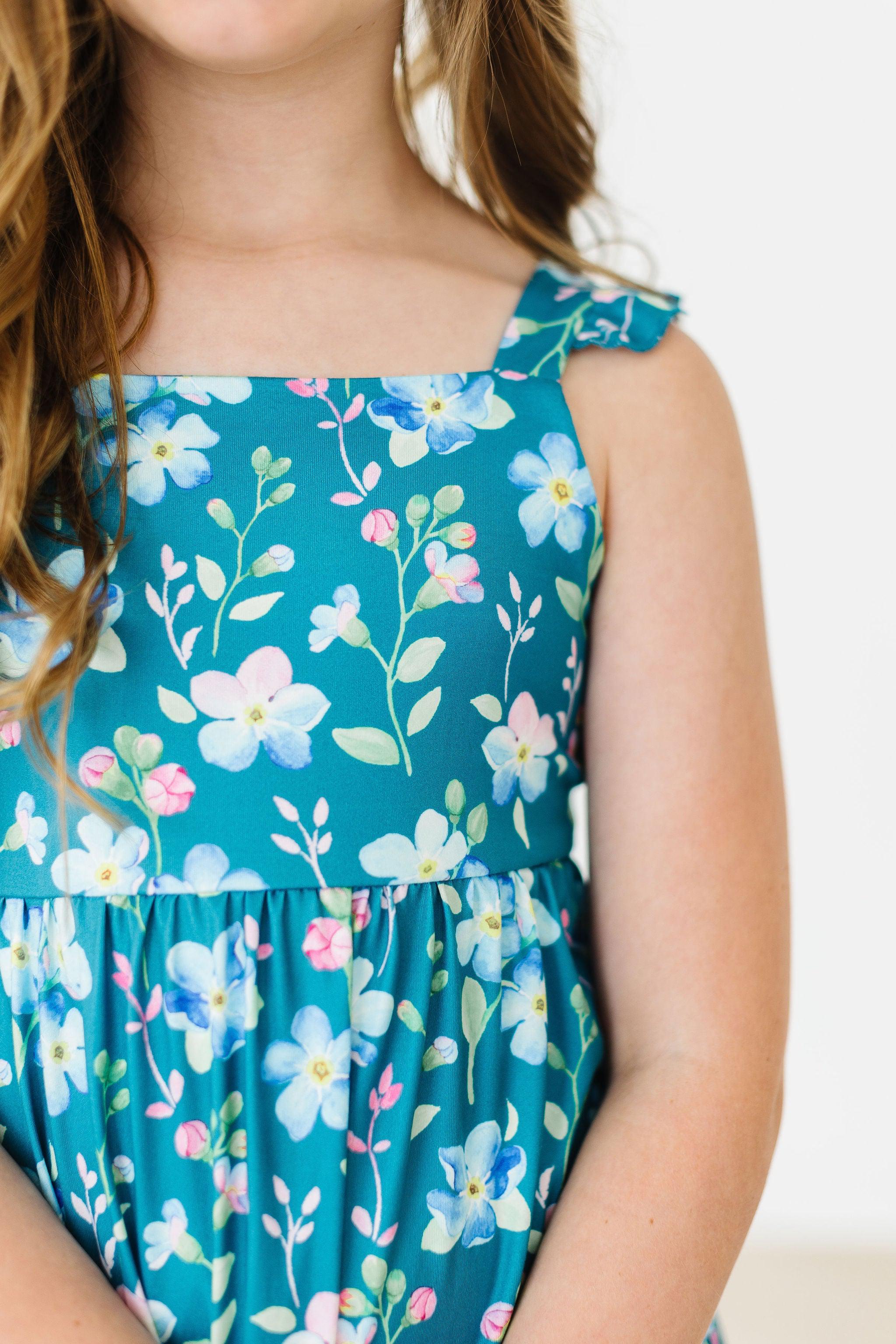 Floral Breeze Ruffle Maxi Dress by Mila & Rose ®