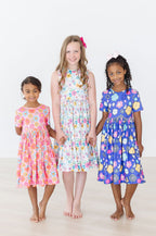 Floral Frenzy S/S Pocket Twirl Dress by Mila & Rose ®