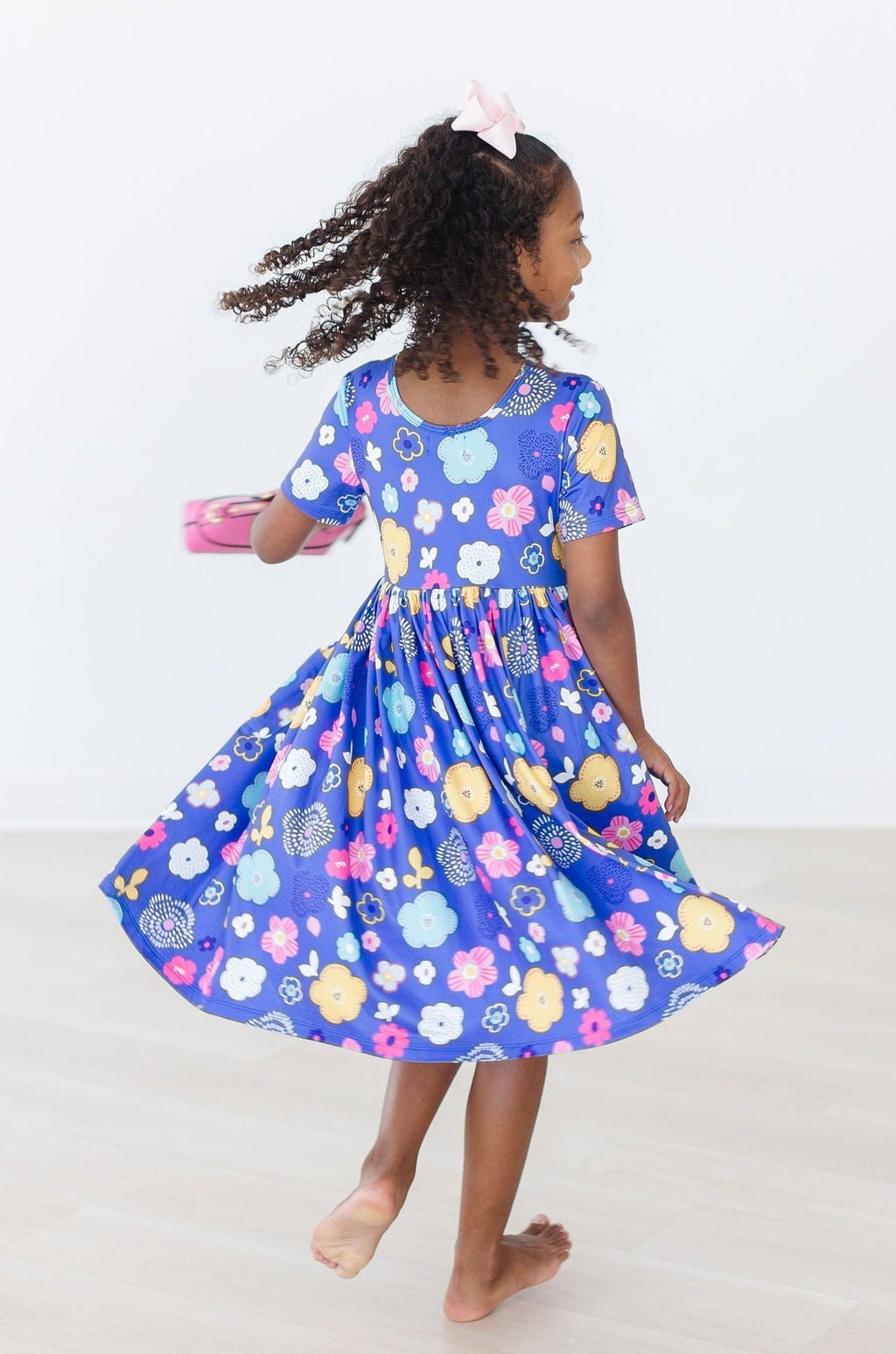 Floral Frenzy S/S Pocket Twirl Dress by Mila & Rose ®