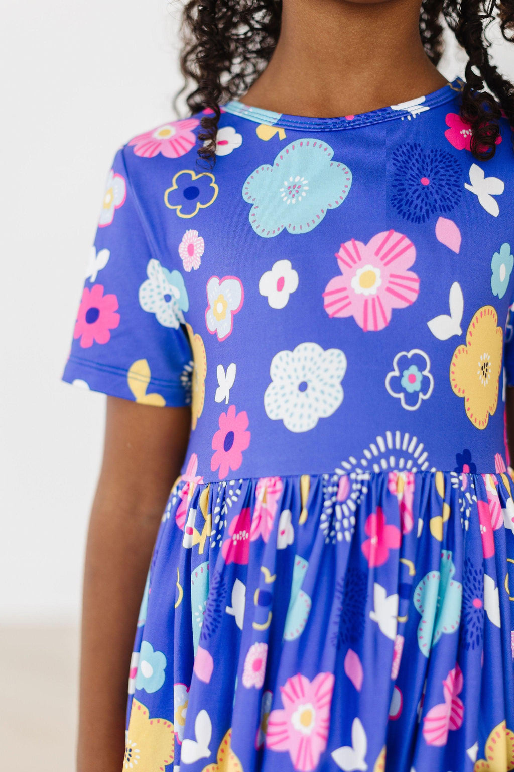 Floral Frenzy S/S Pocket Twirl Dress by Mila & Rose ®