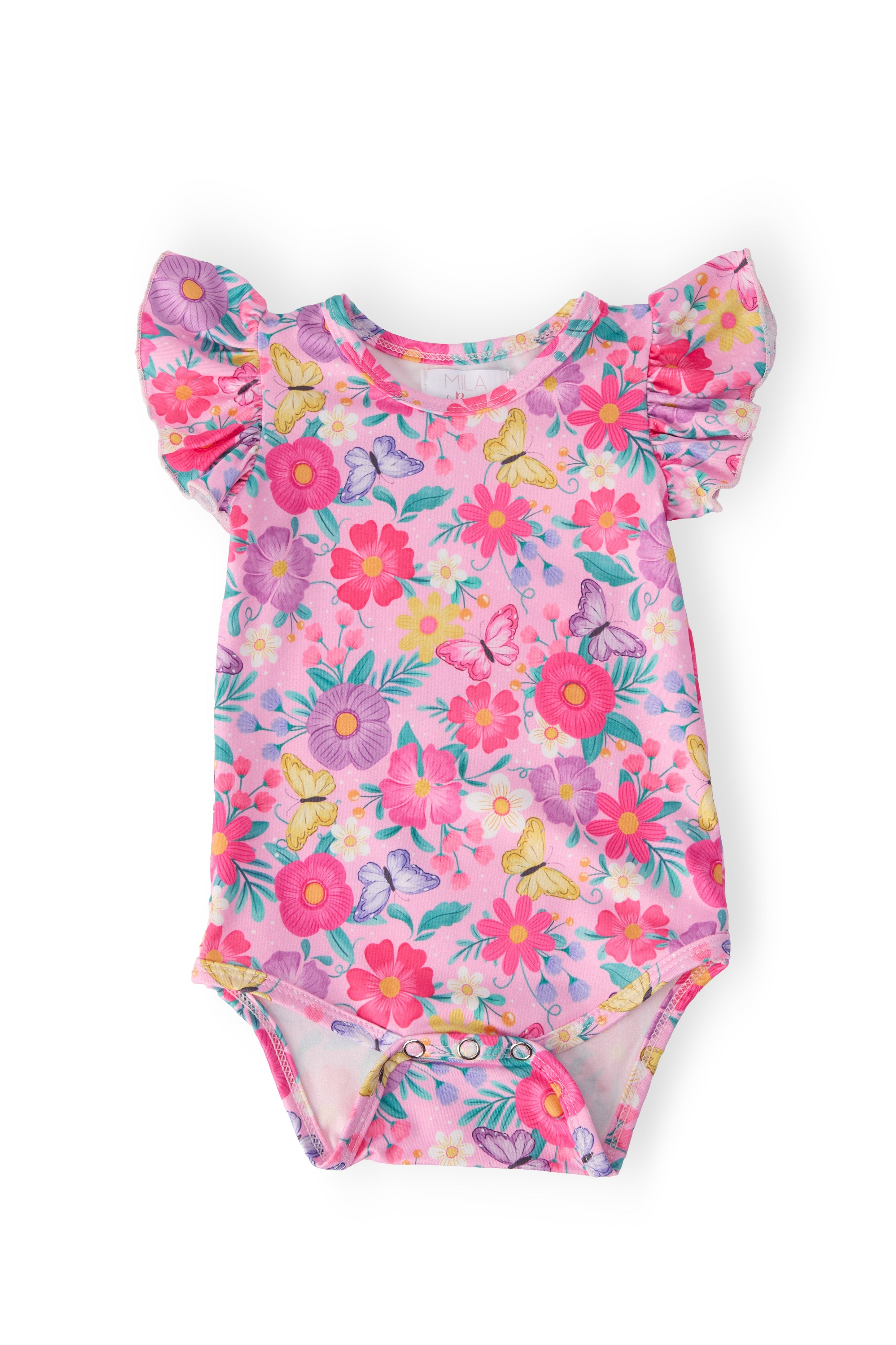Fluttering Garden S/S Flutter Bodysuit by Mila & Rose ®