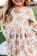 Football Friday L/S Pocket Twirl Dress by Mila & Rose ®