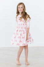 SALE Fun & Flowers 3/4 Sleeve Pocket Twirl Dress by Mila & Rose ®