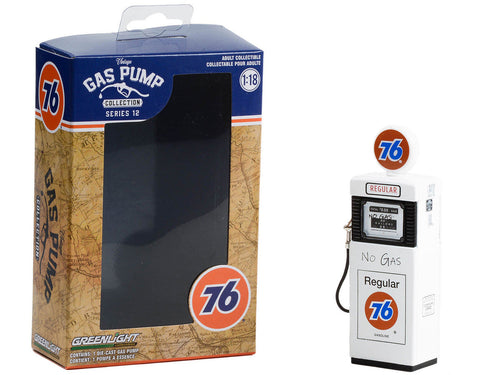 1951 Wayne 505 Gas Pump "Union 76 Regular Gasoline" "No Gas" White "Vintage Gas Pumps" Series 12 1/18 Diecast Model by Greenlight by LuxuryLifeWay Online Store