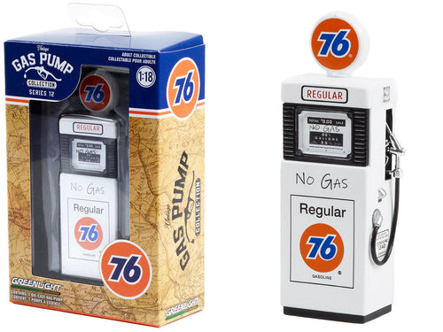 1951 Wayne 505 Gas Pump "Union 76 Regular Gasoline" "No Gas" White "Vintage Gas Pumps" Series 12 1/18 Diecast Model by Greenlight by LuxuryLifeWay Online Store