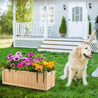 Folding Wooden Raised Garden Bed with Removable Bottom for Herbs Fruits Flowers by LuxuryLifeWay Online Store