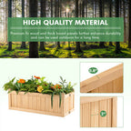 Folding Wooden Raised Garden Bed with Removable Bottom for Herbs Fruits Flowers by LuxuryLifeWay Online Store
